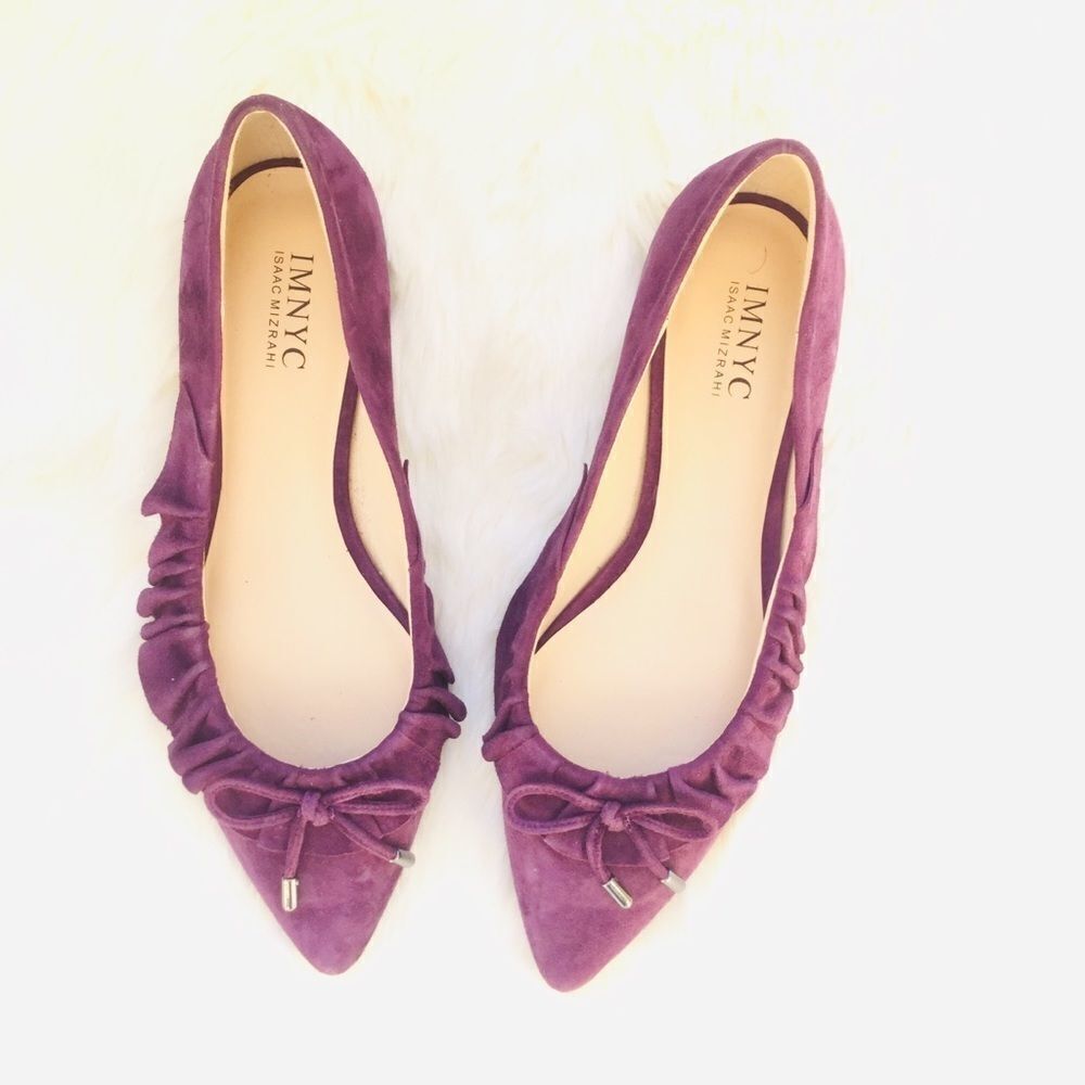 ImNYC Isaac Mizrahi suede flats